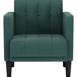 vidaXL sofastol med armlæn 53 cm stof mørkegrøn