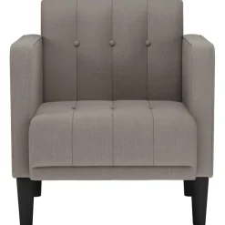 vidaXL sofastol med armlæn 53 cm stof gråbrun