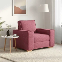 vidaXL sofastol vinrød 100x78x84 cm stof