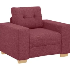 vidaXL sofastol 100x78x80 cm stof vinrød