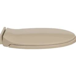 vidaXL soft close toiletsæde oval beige