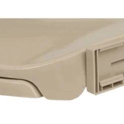 vidaXL soft close toiletsæde oval beige
