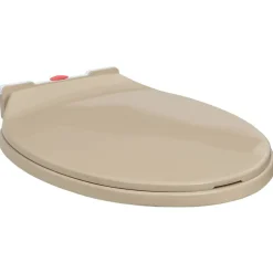 vidaXL soft close toiletsæde quick release oval beige