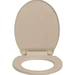 vidaXL soft close toiletsæde quick release oval beige