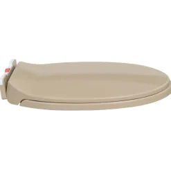 vidaXL soft close toiletsæde quick release oval beige