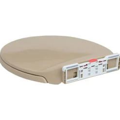 vidaXL soft close toiletsæde quick release oval beige