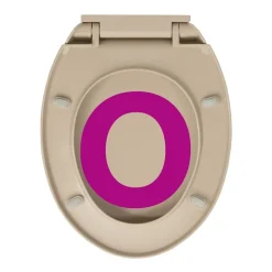 vidaXL soft close toiletsæde quick release oval beige