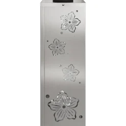 vidaXL Solar LED sti lys 2 pcs Sølv Rustfrit stål