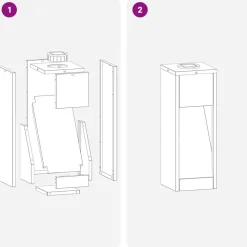 vidaXL Solar Led Sti Lys 2 pcs Sølv Rustfrit stål