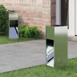 vidaXL Solar Led Sti Lys med batteridrevne lys 2 pcs Sølv Galvaniseret