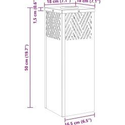 vidaXL Solar LED sti lys 2 pcs Sølv Rustfrit stål