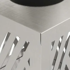 vidaXL Solar LED sti lys 2 pcs Sølv Rustfrit stål