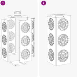 vidaXL Solar LED sti lys 2 pcs Sølv Rustfrit stål