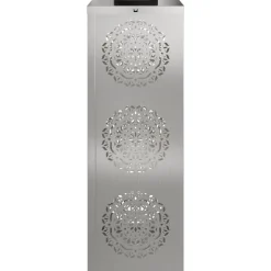 vidaXL Solar LED sti lys 2 pcs Sølv Rustfrit stål