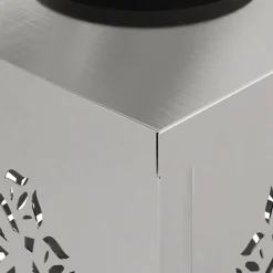vidaXL Solar LED sti lys 2 pcs Sølv Rustfrit stål