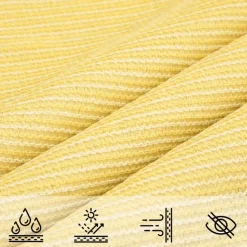vidaXL Solsejl HDPE firkantet 3,6x3,6 m beige