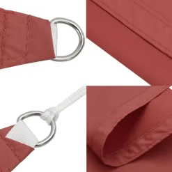 vidaXL solsejl Oxford-stof firkantet 3,6 x 3,6 m terracotta