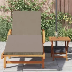 vidaXL Solstol 2 pcs Gråbrun 200 x 67 x 84 cm Massivt Akacietræ