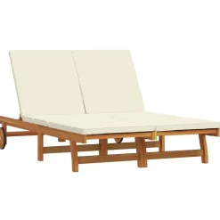 vidaXL Solstol Brun 125 x 200 x 84 cm Massivt Akacietræ