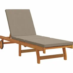 vidaXL Solstol Brun 199 x 63 x 85 cm Massivt Akacietræ