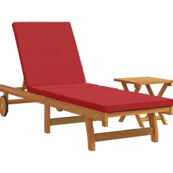 vidaXL Solstol 1-person 2 pcs Brun Massivt Akacietræ