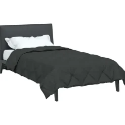 vidaXL Sommer dyne Antracit 200 x 135 cm Mikrofiber