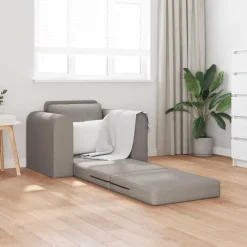 vidaXL Sovesofa Gråbrun 98 x 71 x 83 cm Stof
