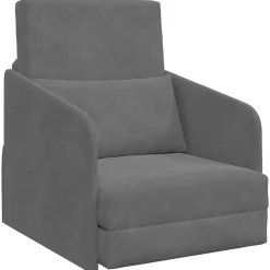 vidaXL Sovesofa Mørkegrå 65 x 80 x 83 cm Fløjl