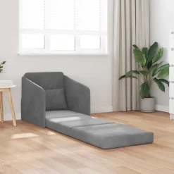 vidaXL Sovesofa Mørkegrå 65 x 80 x 83 cm Fløjl