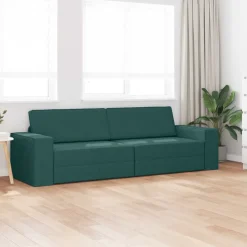 vidaXL Sovesofa Mørkegrøn 245 x 78 x 77 cm Stof
