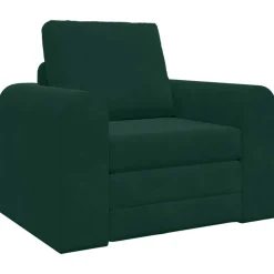vidaXL Sovesofa Mørkegrøn 98 x 71 x 83 cm Fløjl