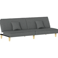 vidaXL sovesofa stof mørkegrå