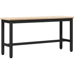 vidaXL Spisebænk Naturfarvet 100 x 32,5 x 49 cm Massivt fyrretræ