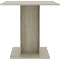 vidaXL spisebord 80 x 80 x 75 cm spånplade sonoma-eg