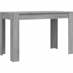vidaXL spisebord 120x60x76 cm konstrueret træ grå sonoma-eg