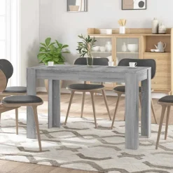 vidaXL spisebord 120x60x76 cm konstrueret træ grå sonoma-eg