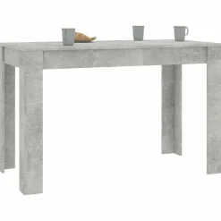 vidaXL spisebord 120x60x76 cm konstrueret træ betongrå
