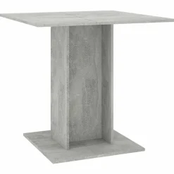vidaXL spisebord 80x80x75 cm konstrueret træ betongrå