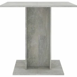 vidaXL spisebord 80x80x75 cm konstrueret træ betongrå