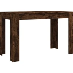 vidaXL spisebord 120x60x76 cm konstrueret træ røget egetræsfarve