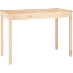 vidaXL spisebord 110x55x75 cm massivt fyrretræ