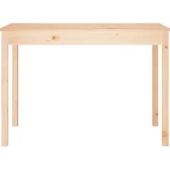 vidaXL spisebord 110x55x75 cm massivt fyrretræ