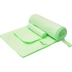 vidaXL Sports håndklæde sæt 2 pcs Grøn Stof