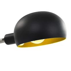 vidaXL standerlampe 200 cm 5 x E14 sort og guld