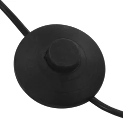 vidaXL standerlampe 200 cm 5 x E14 sort og guld