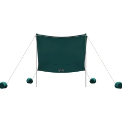vidaXL strandbaldakin med sandankre 214x236 cm grøn