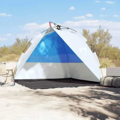 vidaXL Strandtelt vandtæt quick-release azurblå