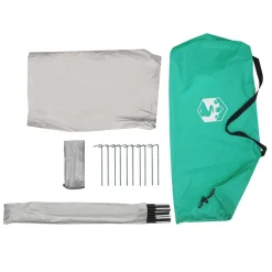 vidaXL strandtelt 268x223x125 cm 185T polyester havgrøn