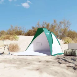 vidaXL strandtelt 268x223x125 cm 185T polyester havgrøn