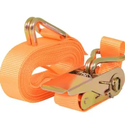 vidaXL surringsbånd med skralde 4 stk. 0,4 ton 6 m x 25 mm orange